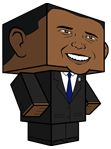 election-obama obama toy free template paper toy pattern