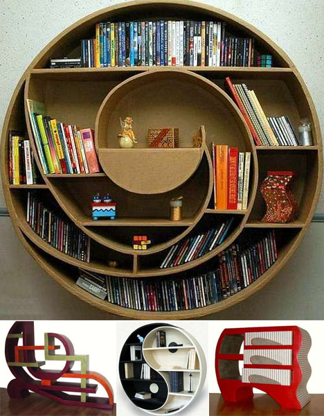 round-strange-bookcase-designs And then there is this round bookcase 