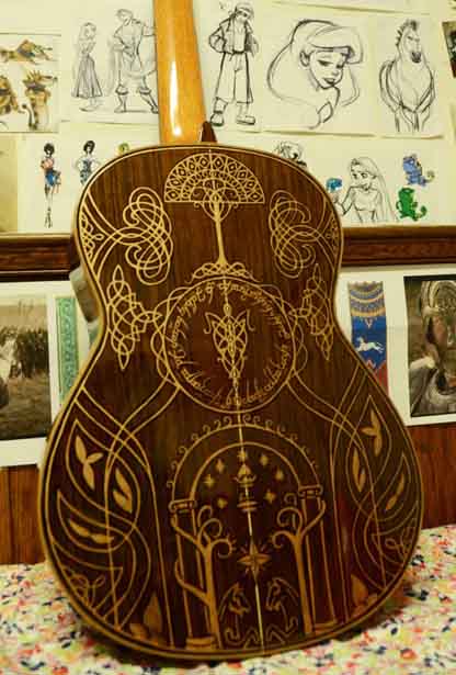 Lord of the Rings Guitar Back