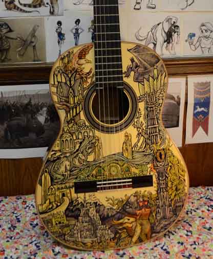 Lord of the Rings Guitar Front