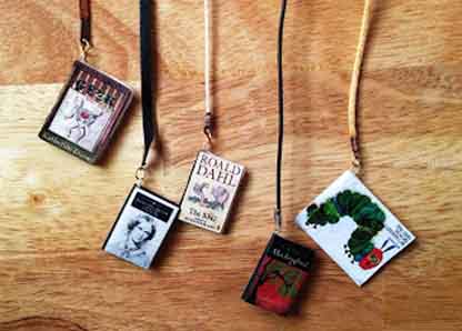 Mini book bookmarks