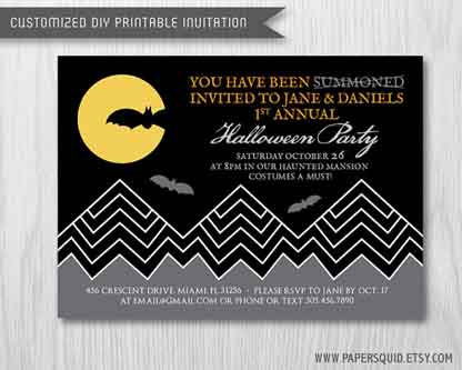 Paper Squid Inc Halloween Invite