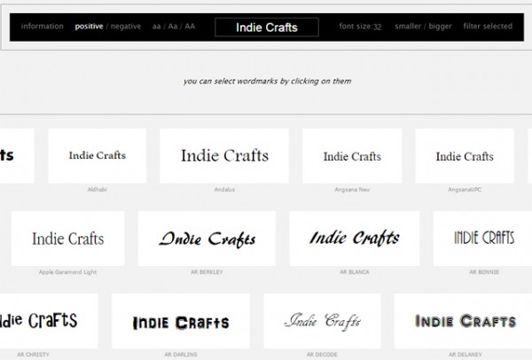 indie crafts wordmarkit