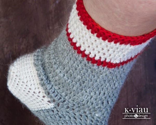 Workman's crochet sock by ACCROchet