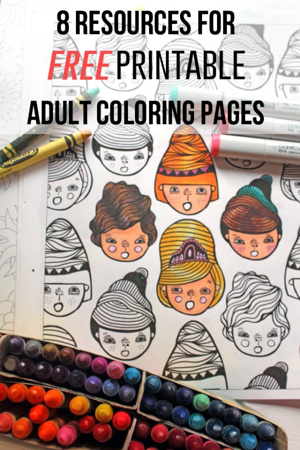 free adult coloring pages