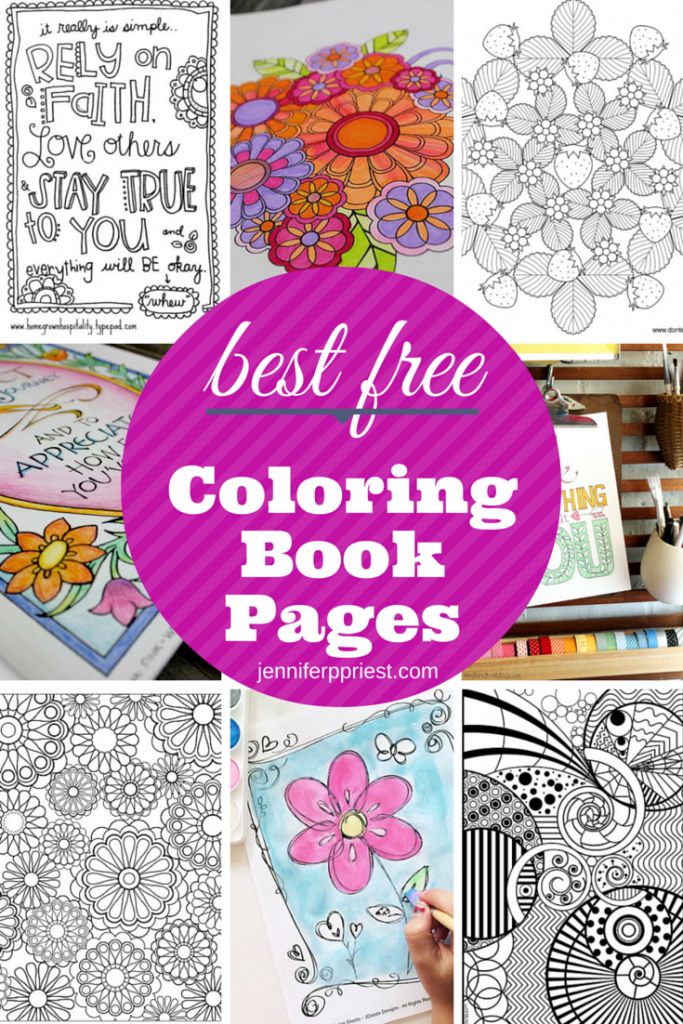 The Best Free Coloring Book Pages – Indie Crafts